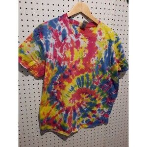 Handmade Tie Dye Large Tshirt Spiral